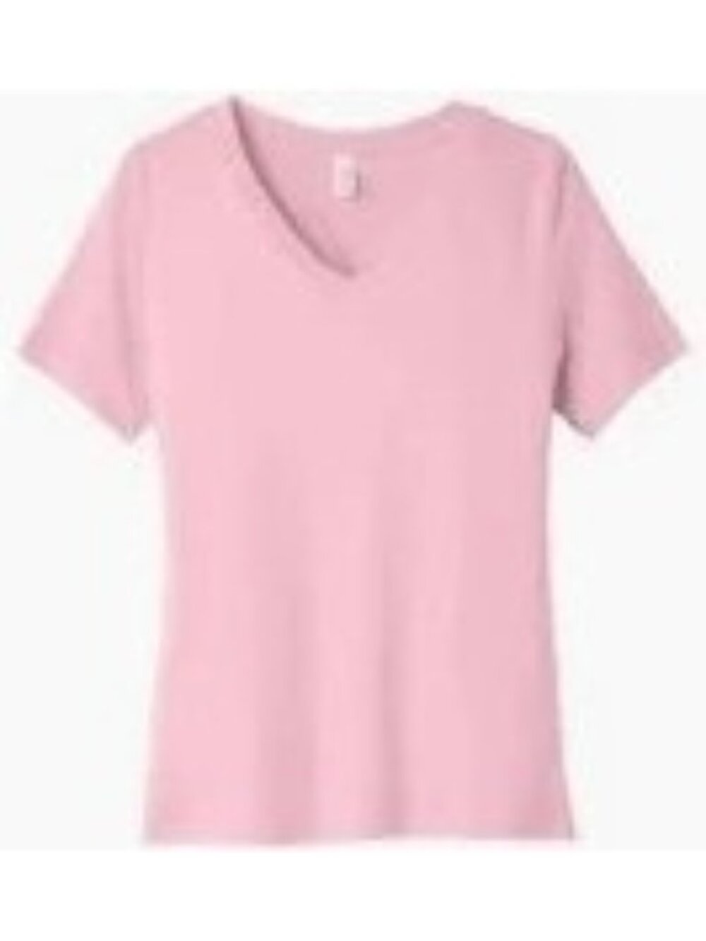 T-Shirt  Pink V-Neck Bella100% Cotton  Size  XX Large Comfort Fit